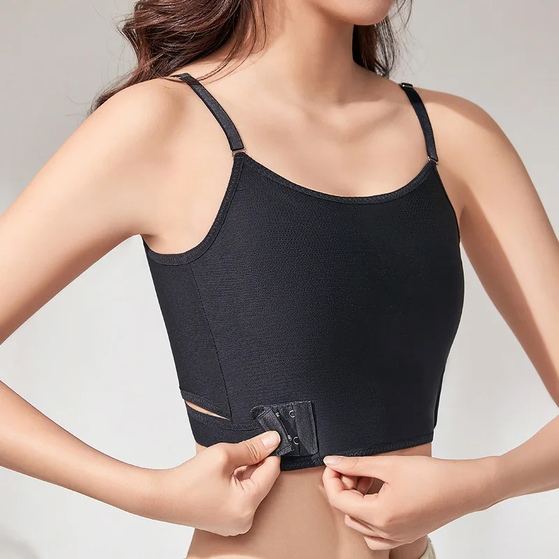 

Women Corset Crop Camisole Tank Top Fitness Cami Sports Anti Droop Bra Seamless Shapers Women's Intimates Underwear Shapewear