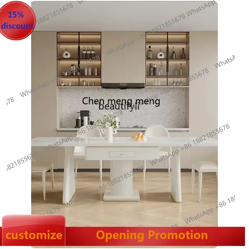 

ss7486 new Modern rock slab living room mahjong table dining table integrated multifunctional electric multifunctional mahjong m