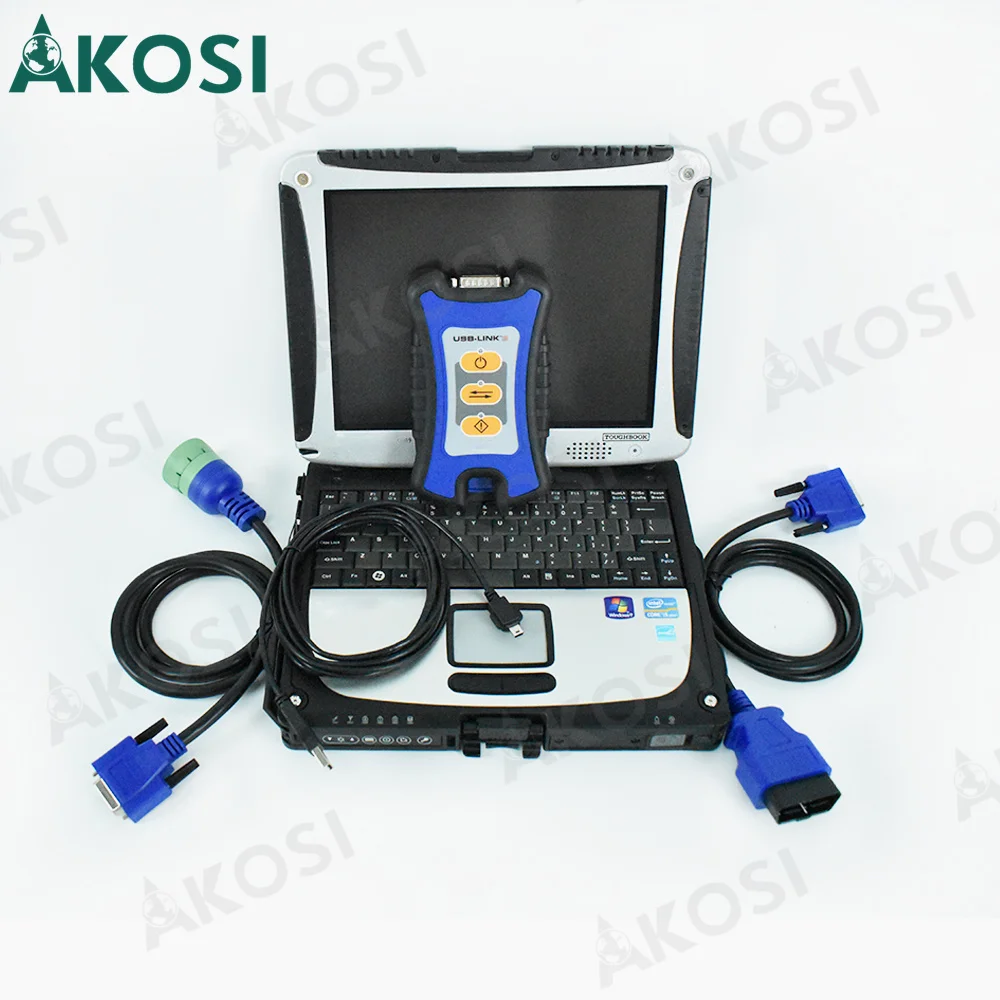 Heavy Duty Truck scanner Tool ForNexiq-3 USB Link 3 125032 Diesel Truck Interface diagnostics with software+CF19 laptop