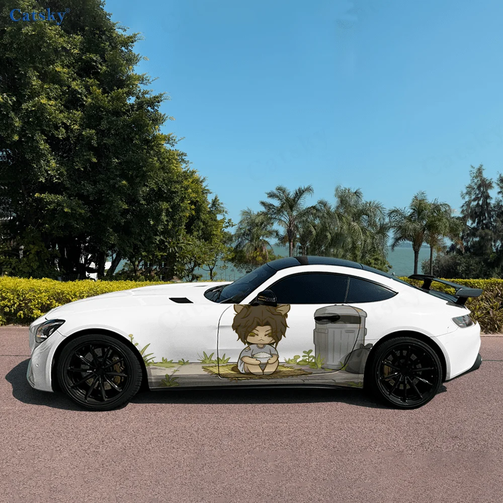 

Beggar Wolf High Quality Creative Pattern Stickers Car Body Door Side Two Fashionable Stickers Two Decorations Suitable for All