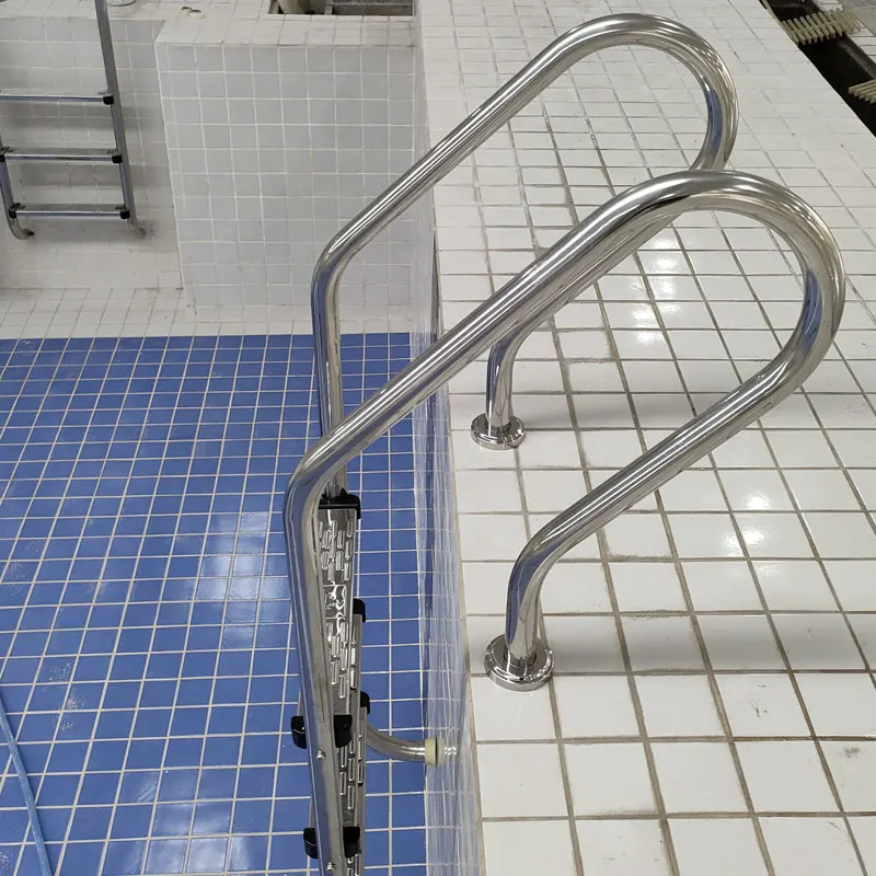 

Guangzhou 304 Stainless Steel 2 3 4 Steps Swimming Pool Ladder With Handrail Stairs Pool Swimming Ladder/lift Steps