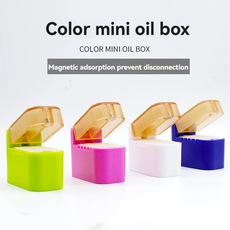 1Pc New Universal Color Sewing Machine Magnet Thread Box Oil Filter Silicone Oil Cup Anti breakage Wire