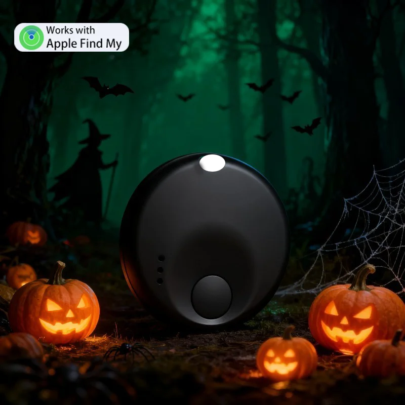

Halloween Remote Tracker Locator Anti-lost Smart Tag Item Finder Umbrella Key Wallet Required Use with Find My （IOS Only）
