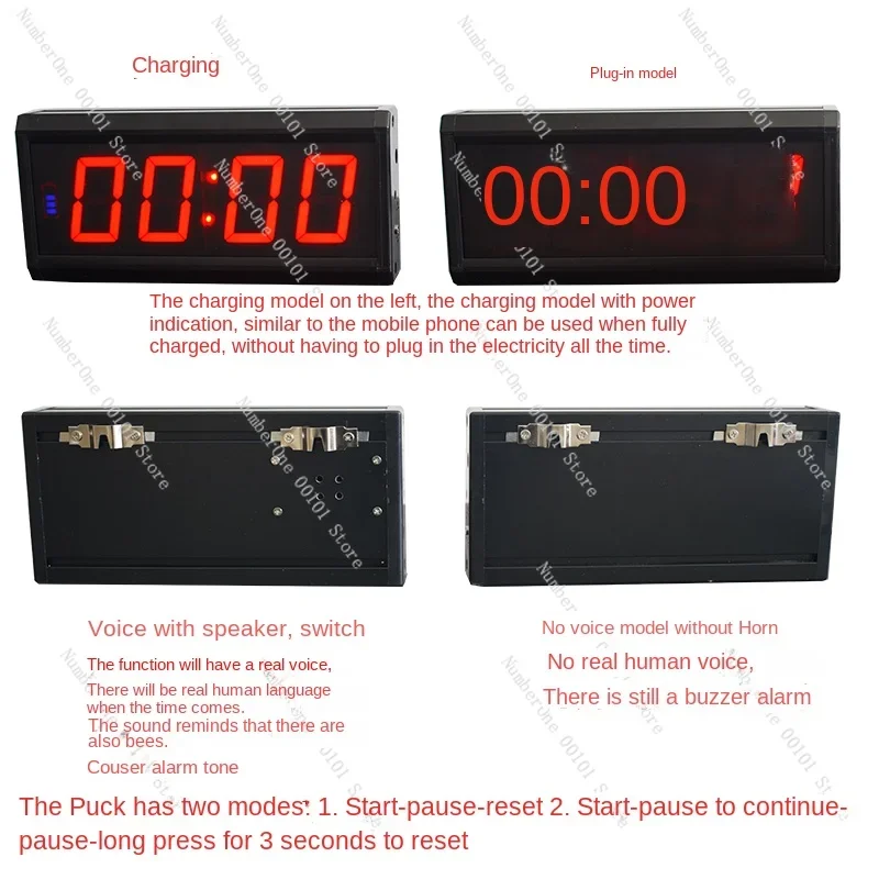 Multifunction Voice Timer Competition Training Stopwatch Counter Speech Timer Countdown Activity Timer