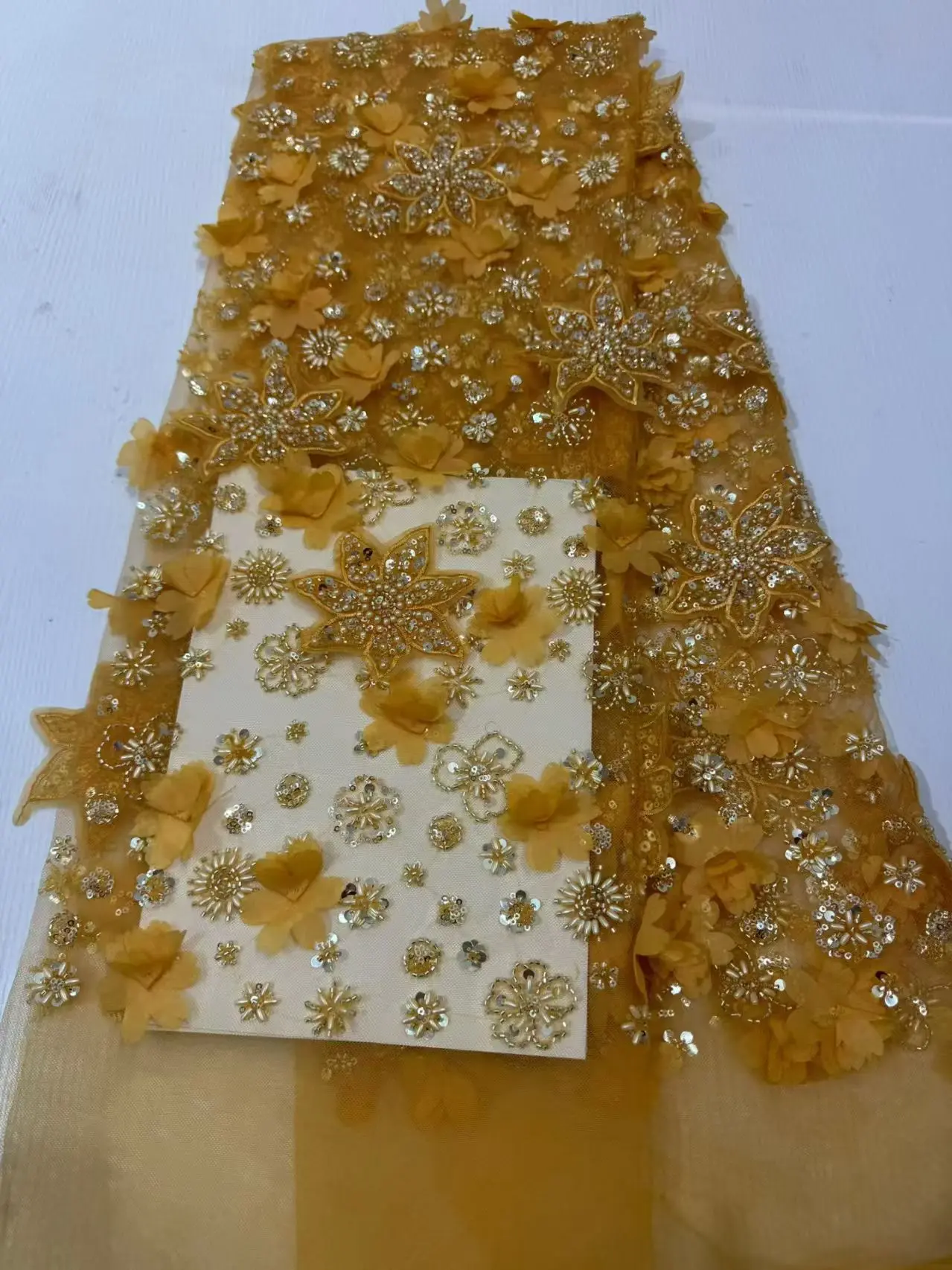 

Красивое модное африканское нигерийское кружево с вышивкой бисером, 2025, высококачественная французская кружевная ткань с блестками для шитья свадебного платья