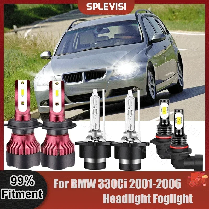 

SPLEVISI LED High Beam Low Beam Xenon Lamp Foglamp Collocation Kit For BMW 330Ci 2001 2002 2003 2004 2005 2006 Car Light Bulbs