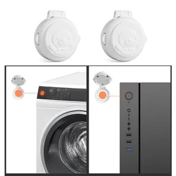 Lovely Bear Kindersicherungsschlösser Waschmaschinenknopfabdeckungen Babysichere Sicherheitsschlösser für Riegel für QX2D