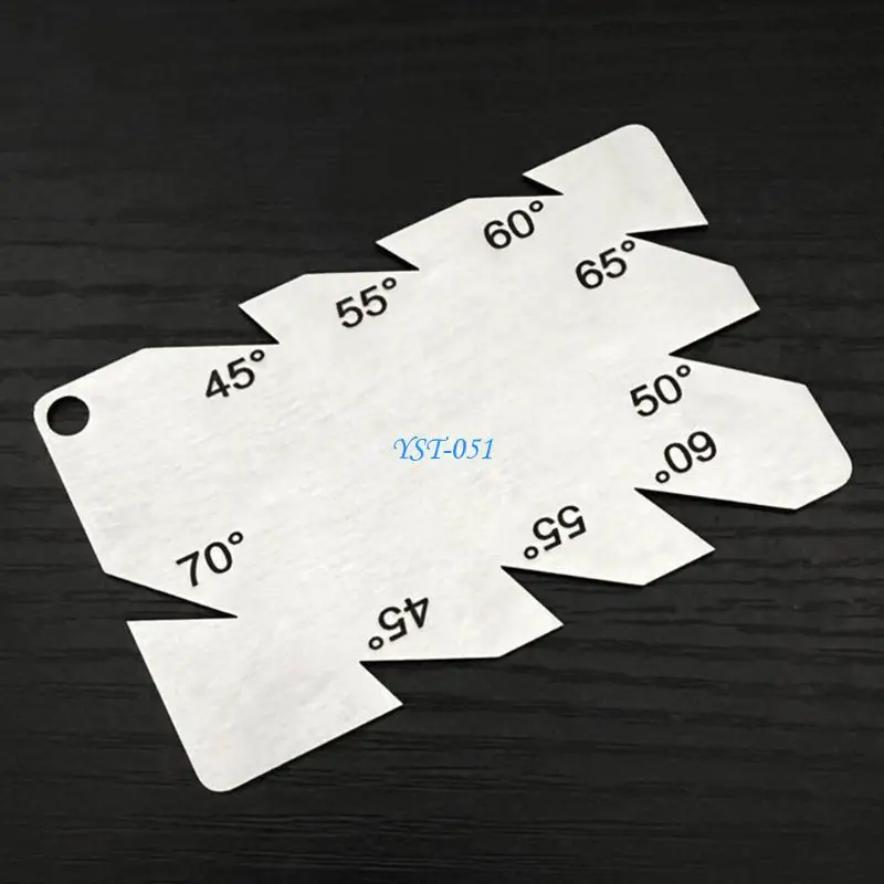 E15A Corrosion Resistant Stainless Steel Valves Angled Finders Gauge Ruler For Mechanic