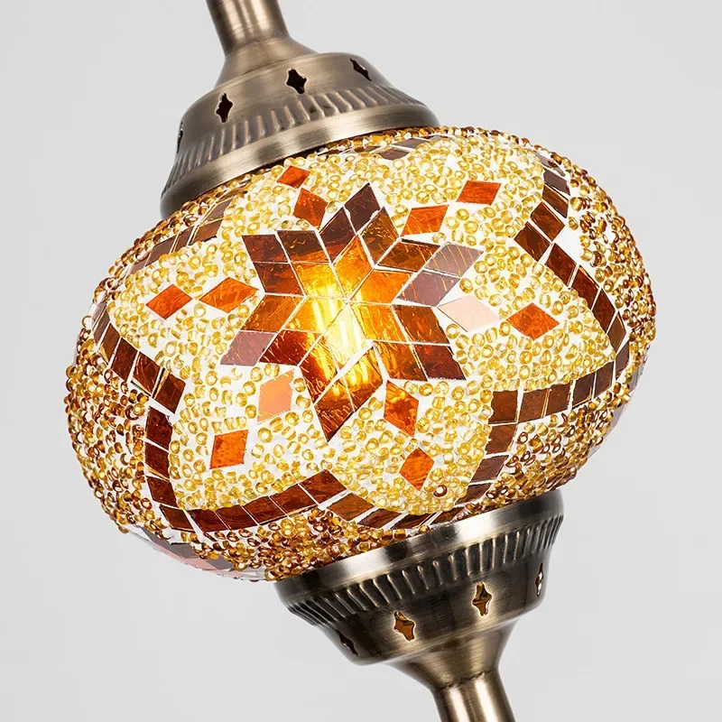 DORIAN Bohemian Style Hanging Pendant Light Simply Creative Decorative Glass LED Ceiling Chandelier For Home Living Bedroom