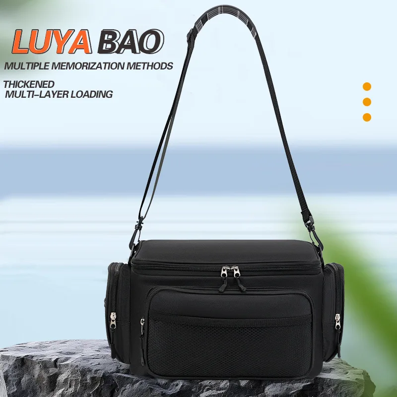 

New Multifunctional Fishing Bag Oxford Fishing Reel Lure Gear Storage Case Outdoor Carp Fishing Tackle Shoulder Crossbody Bags