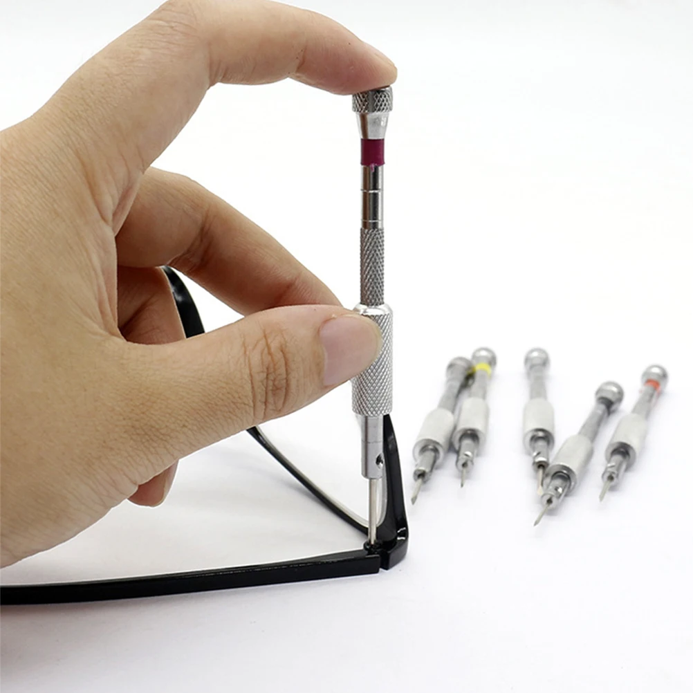 

5Pcs Screwdriver Set Precise Watch Repair Tools Durable Metal Watchmaker Multi Function Small Screwdrivers Portable Repair Kit