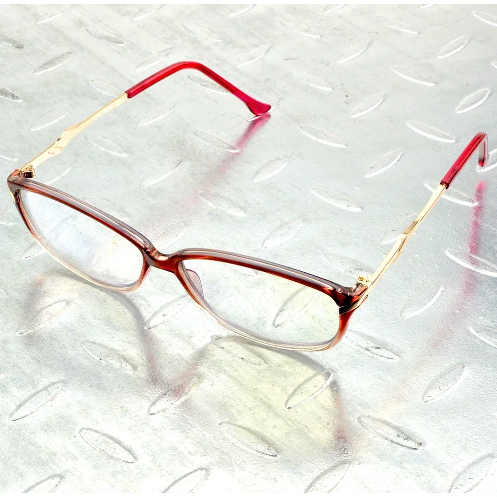 Handcrafted Gradient Red Multilayer Coating Lenses Round Progressive Reading Sunglasses +0.75 To +4 See Near and Far