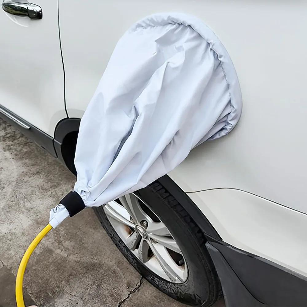 

Крышка порта зарядного устройства для электромобиля, водонепроницаемая крышка вилки для зарядного устройства для электромобиля, наружная защита от дождя, солнца, ультрафиолета, снега, пыли (белая)