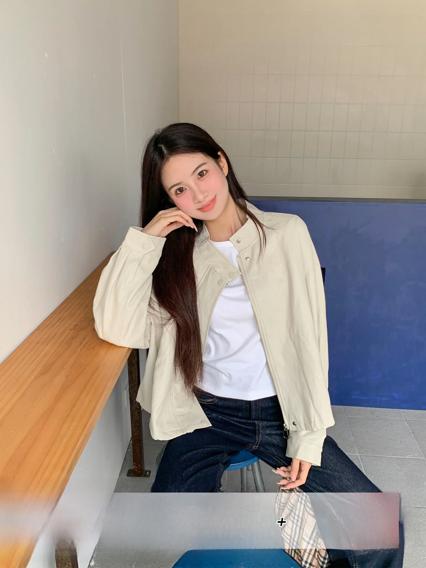 

Американская ретро-куртка в стиле байкерской одежды с принтом апельсинового дерева, женская повседневная короткая куртка на молнии с длинными рукавами, эффект стройности