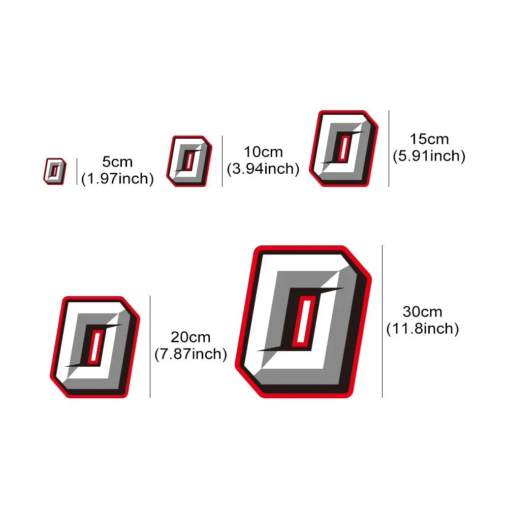 العالمي للدراجات النارية ملصق الأرقام العربية 0-9 ملصق إبداعي مقاوم للماء موتو خوذة سباق الجسم لتقوم بها بنفسك اكسسوارات الديكور