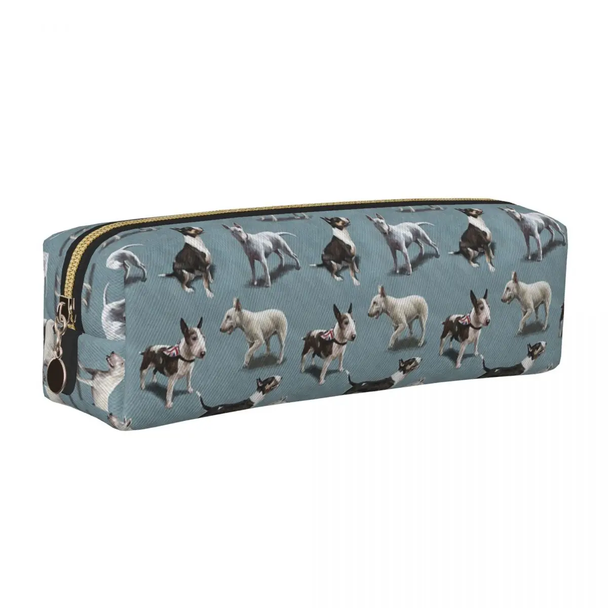 

The Bull Terrier Dog Pencil Case Lovely Pen Box Bag Student Big Capacity Office Gift Pencilcases
