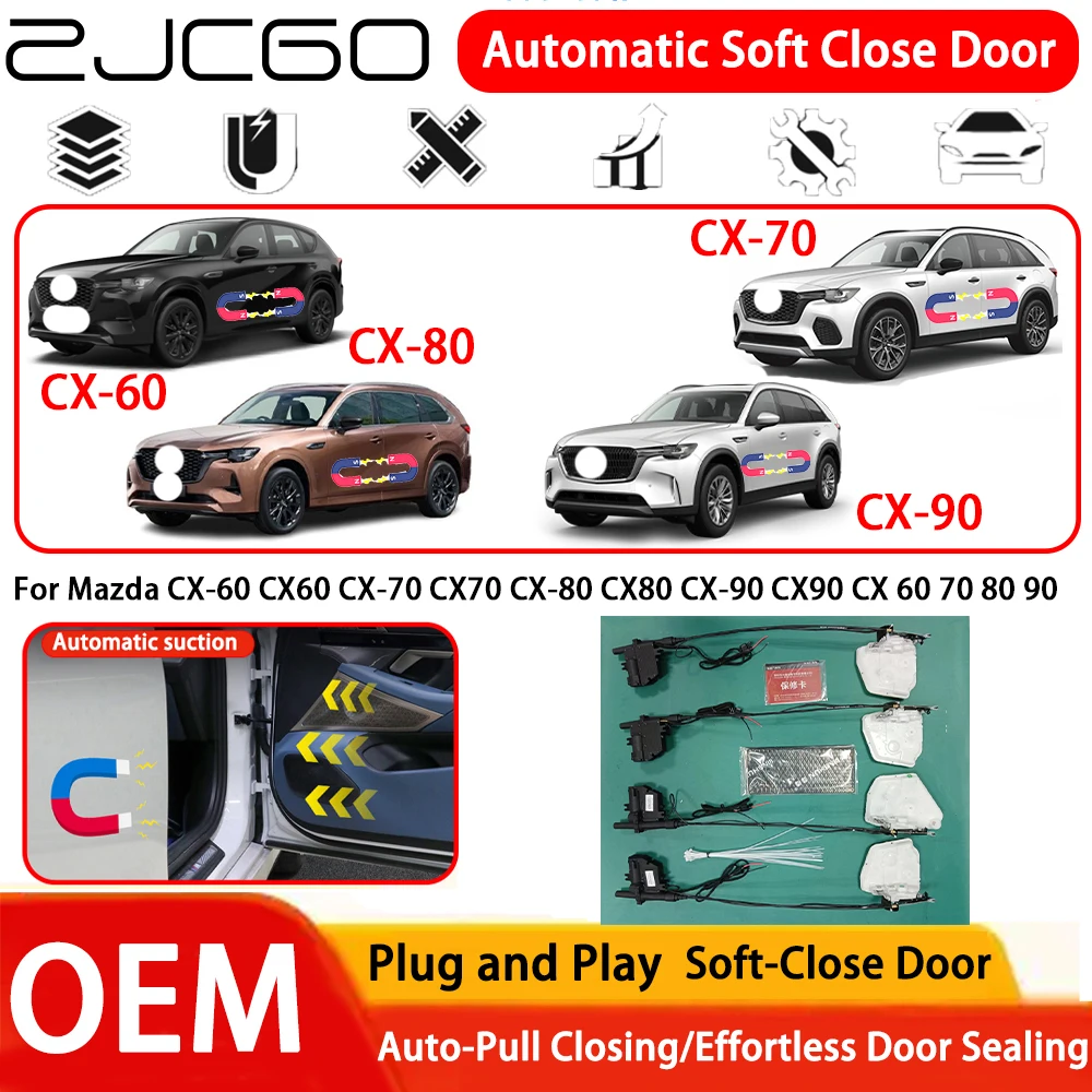 

﻿ ﻿﻿for Mazda CX-60 CX60 CX-70 CX70 CX-80 CX80 CX-90 CX90 CX 60 70 80 90 Car OEM Automatic Electric Soft Close Door System ﻿