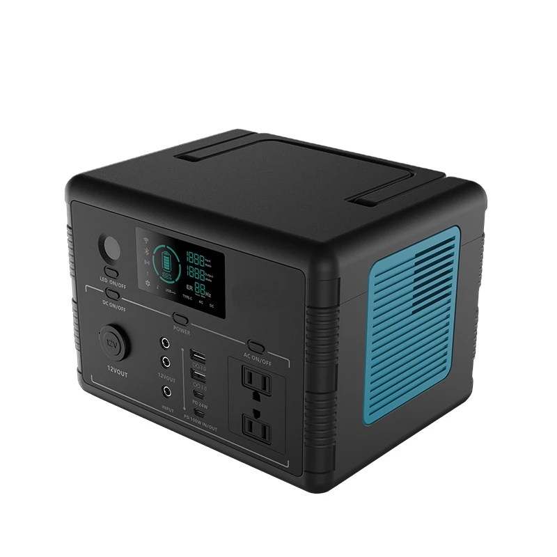 

New design camping power station ABS+PC fireproof material portable power station