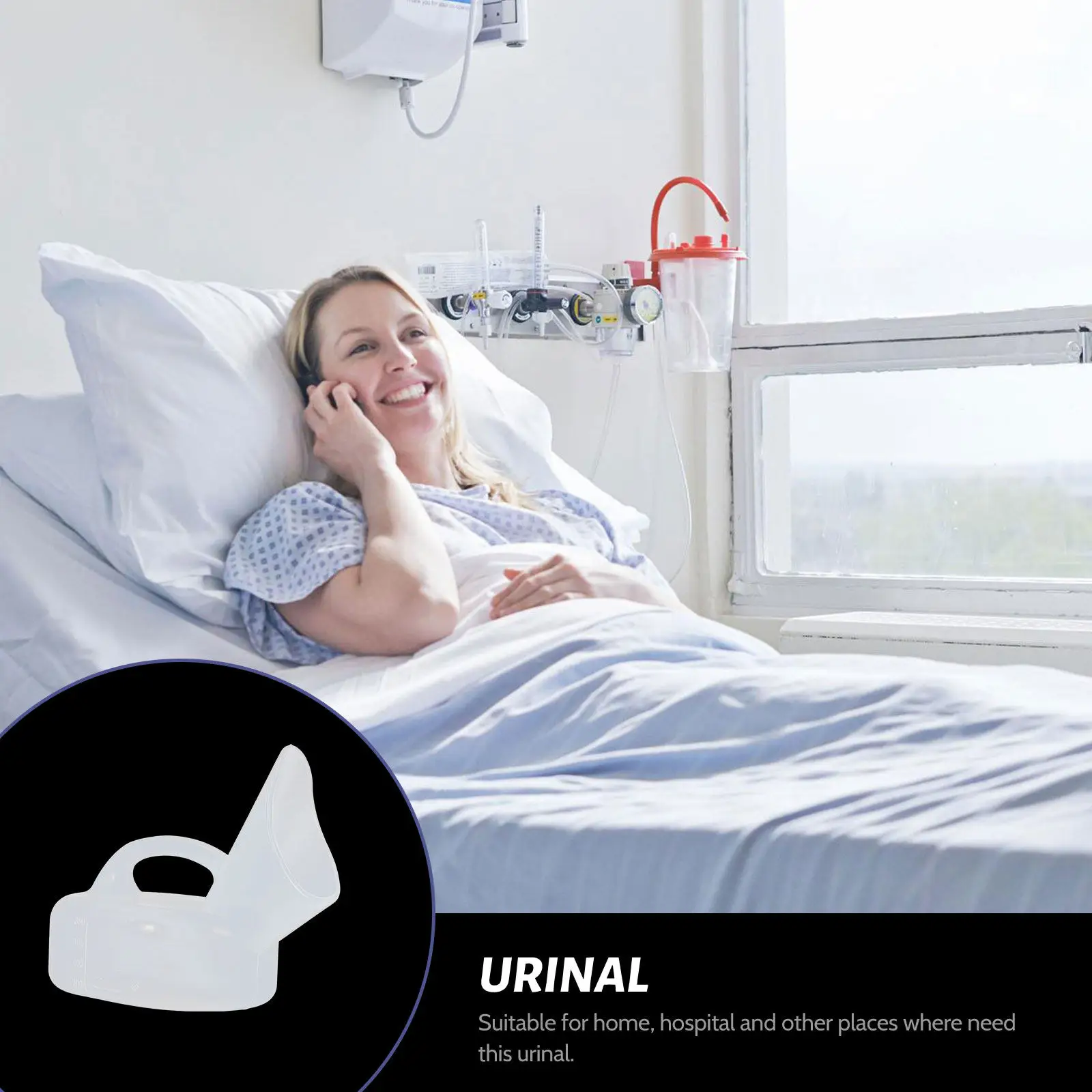 

2Pcs Large Capacity Portable Urine Container Household Elder Urinal Travel Camping Car Patient Pee Bottle Elder Urine Bottle