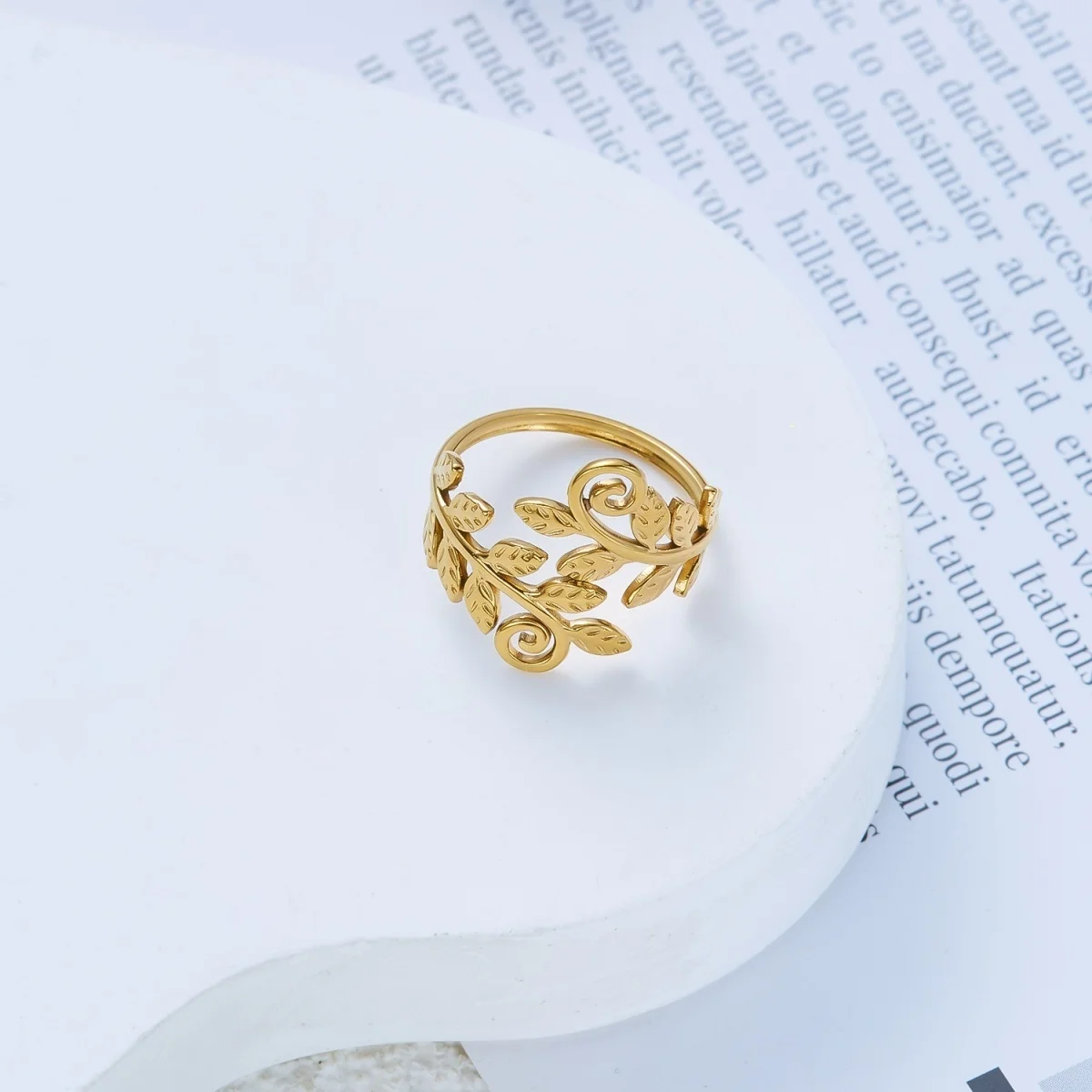 Vintage-Ringe mit Blumen-, Ranken- und Blattmotiven, spiralförmig gewickelt, mit Schlangenmuster, für Damen und Herren, aus Edelstahl, geometrische Ringe, Schmuck. – Detail 20