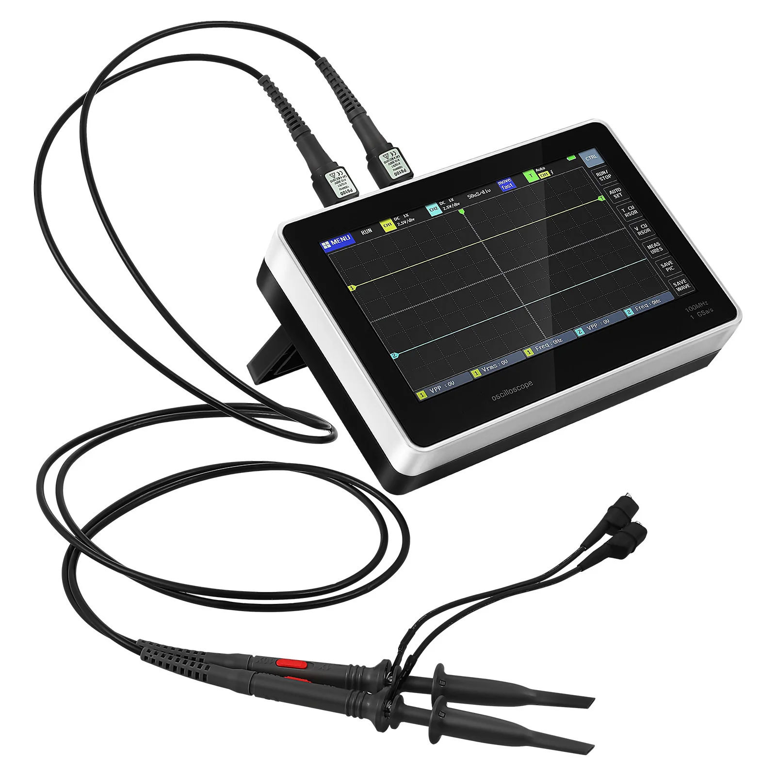 Dual Channel Digital Oscilloscope Portable Tablet High Speed Sampling Handheld Electrical Testing Oscilloscope Automotive