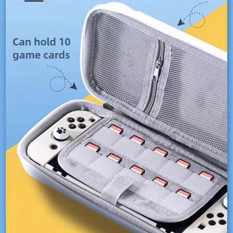 Custodia in un unico pezzo per Nintendo Switch 2 Custodia da trasporto Scatola di protezione per controller di gioco 10 Slot per schede di gioco Borsa antiurto