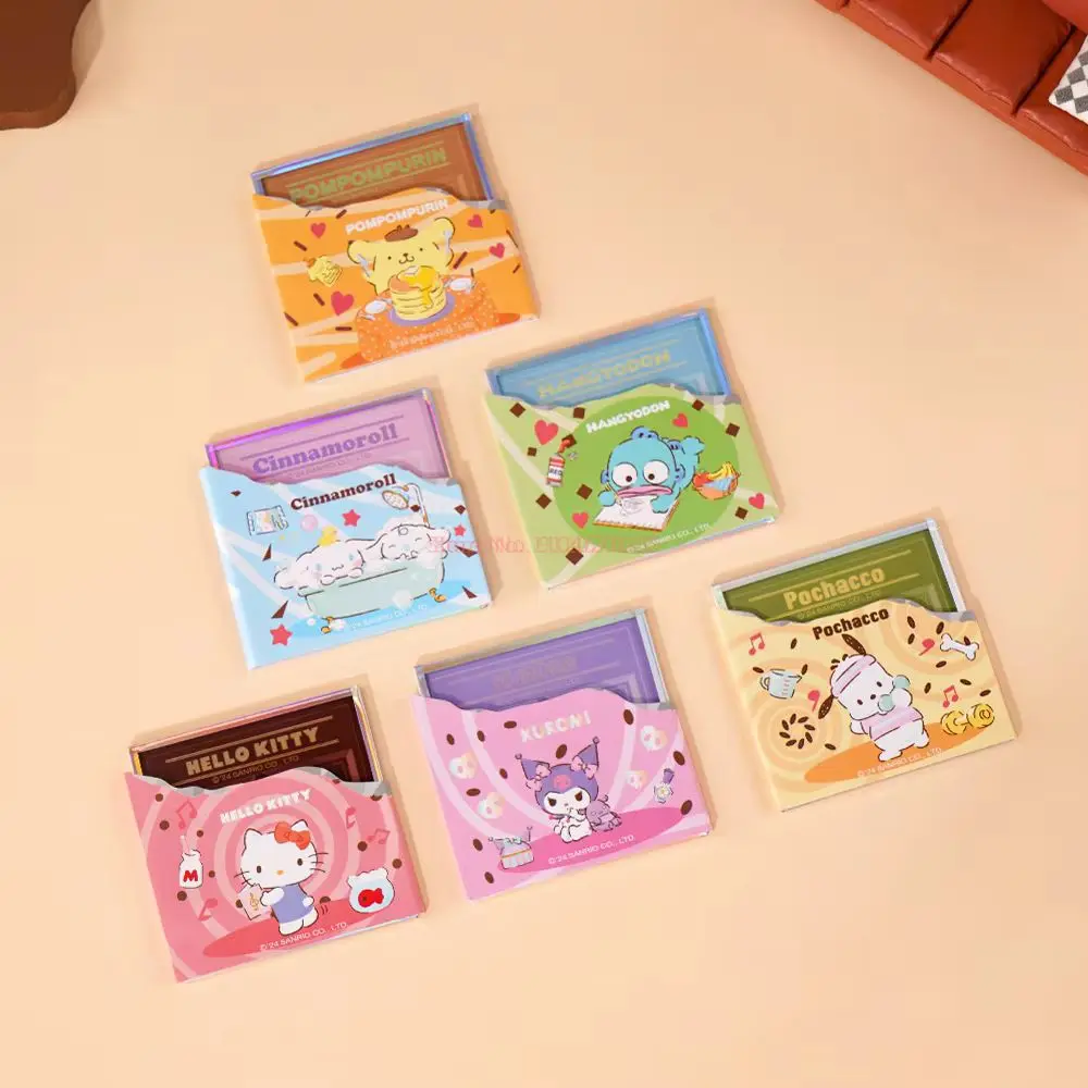 

Аниме Sanrio мини шоколадный акриловый декор карты обеденный стол коврик слепые коробки игрушка аниме Kuromi Pochacco Hangyodon настольный орнамент