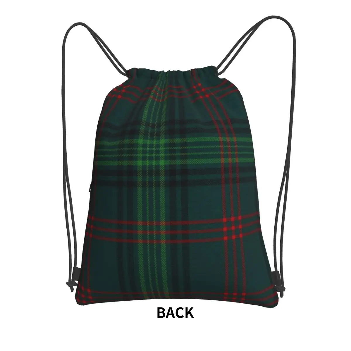 Outlander Leather And Tartan Scottish Art Backpacks Fashion Drawstring Bags Sports Bag Book Bags for Travel School