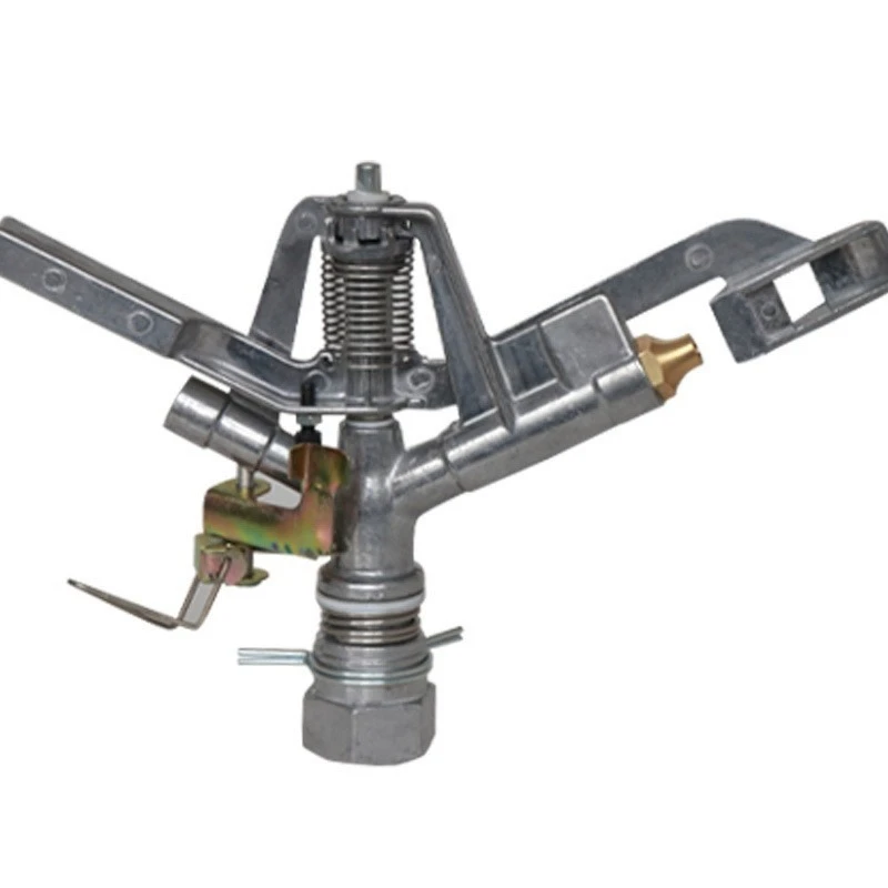 

360 degree rotating four nozzle plastic nozzle aluminum sprinkler automatic sprinkler irrigation garden irrigation tool