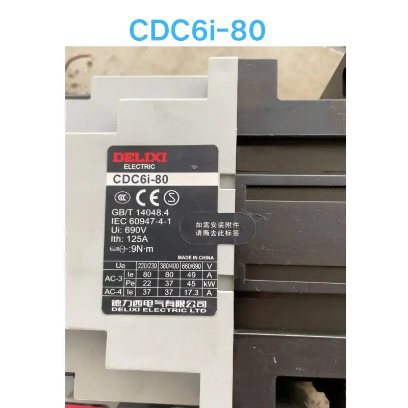 Second hand test OK AC contactor CDC6i-80