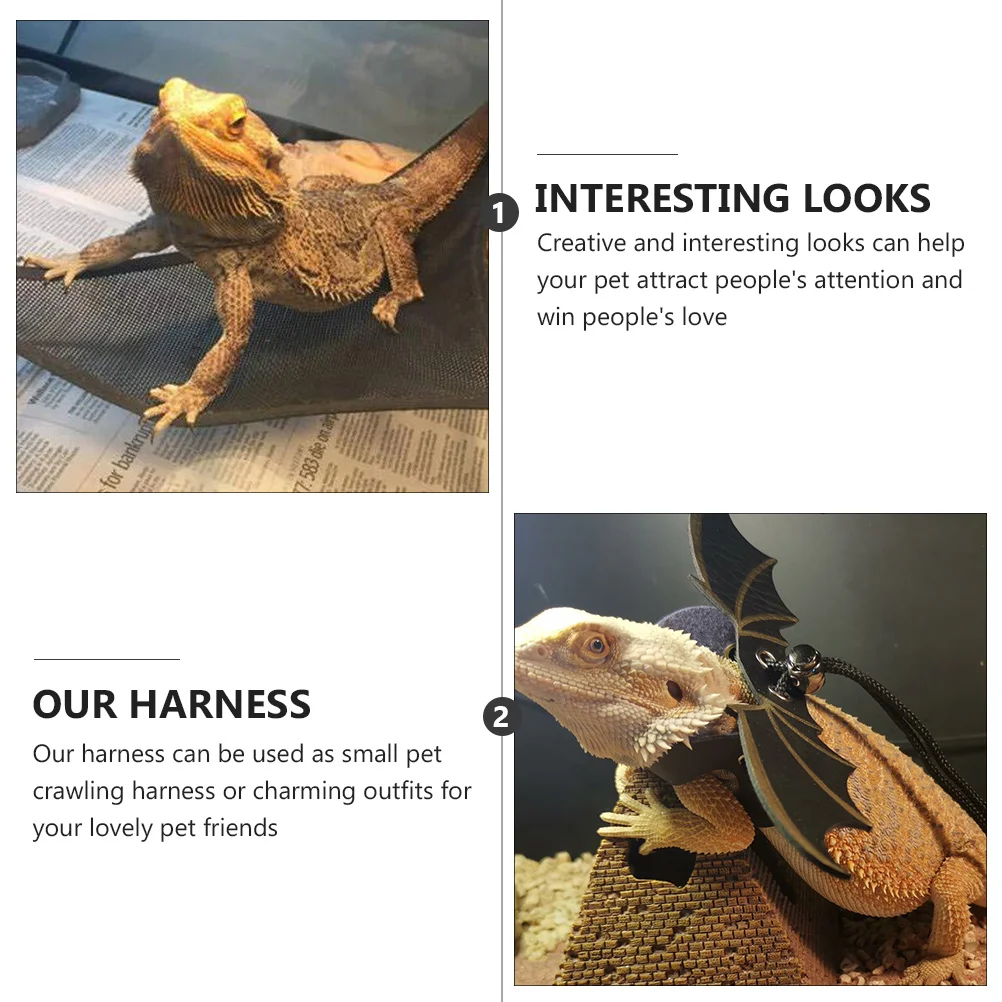 

Lizard Leash Hammock Leopard Print Vest Pet Costume Accessories Suit Bridegroom Lizard Harness Durable Wear Resistant Outdoor