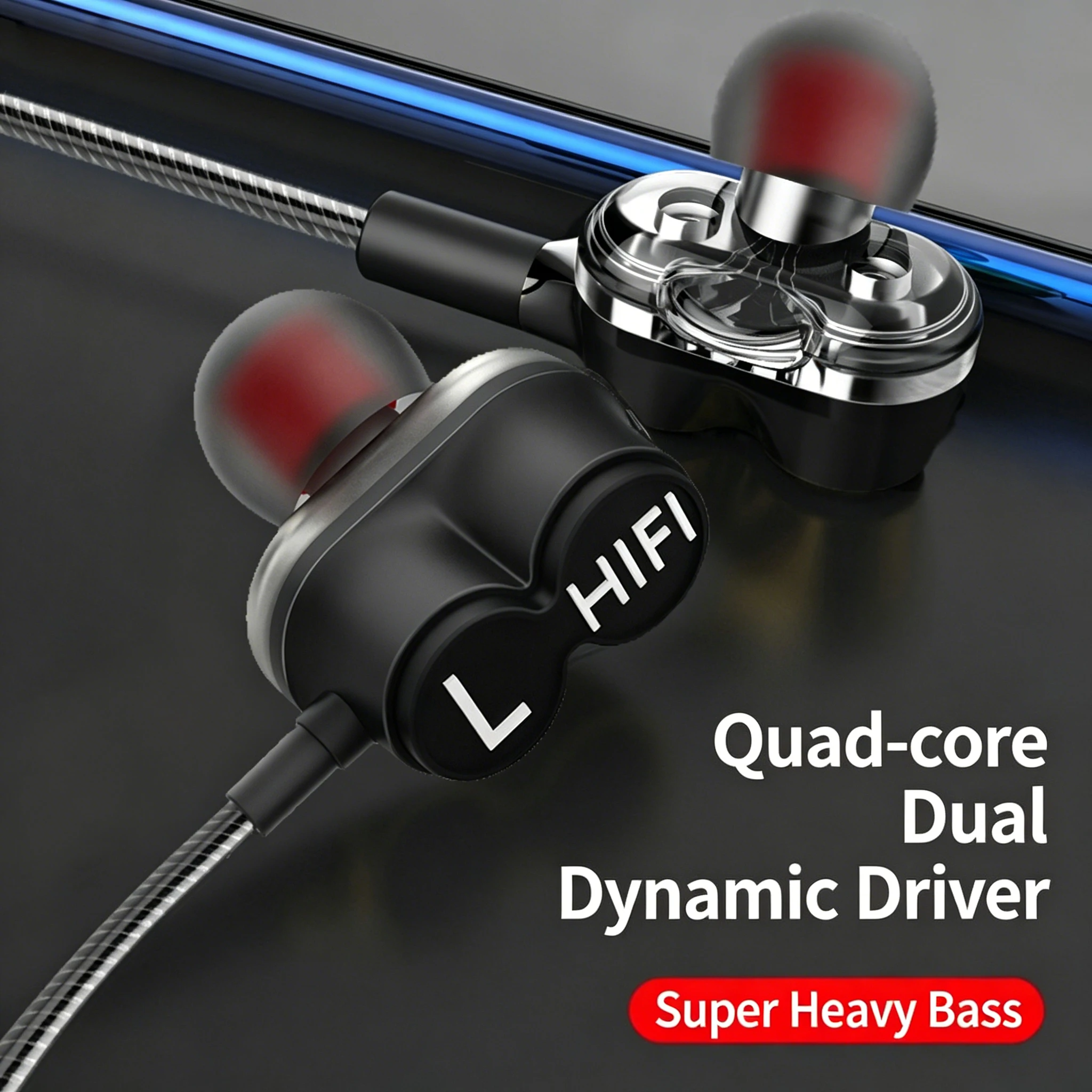 Auriculares con cable de 3,5 mm con micrófono, estéreo con graves extra para deportes, para Samsung, Sony, Sharp, vivo, Redmi, Oppo, Motorola MP4/3,BlackBerry,realme,RedMagic by Nubia,Xiaomi,ZTE,Nokia,ROG,Lenovo Legion