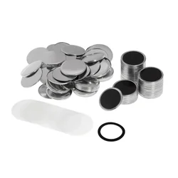 100pcs Whiteboard Fridge Magnets DIY 58mm Round / Heart Refrigerators Decor Marker Message Board Reminder Memo Magnetic Sticker