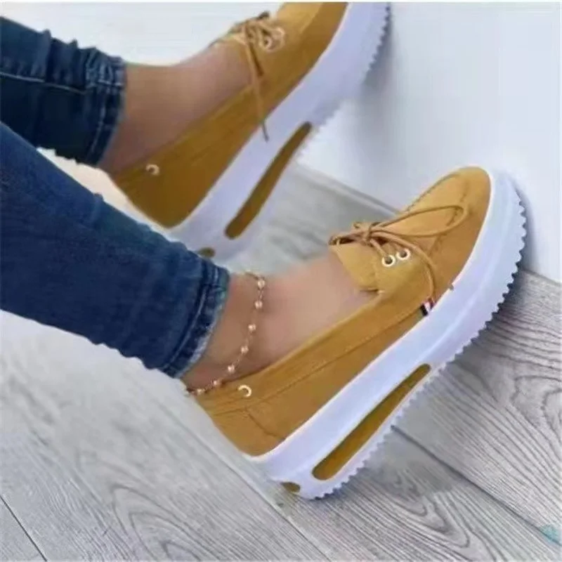 Platform Women\'s Sneakers Fashion Casual Comfortable Slip on Flat White Shoes Women Increase Vulcanize Shoes  Shoes Woman