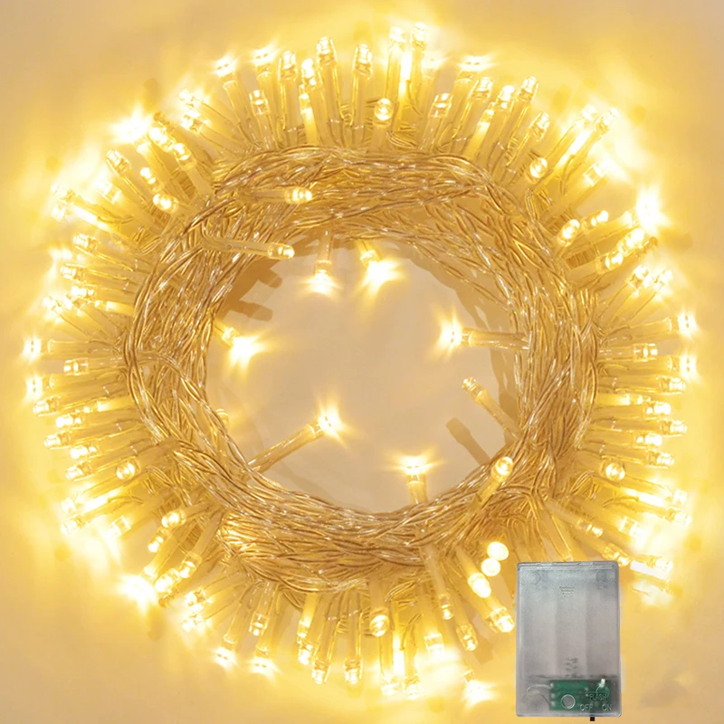 1/3/4/10M Waterproof LED Fairy Garland Light Battery Operated String Light Bedroom Wedding Garden Outdoor Party Decor