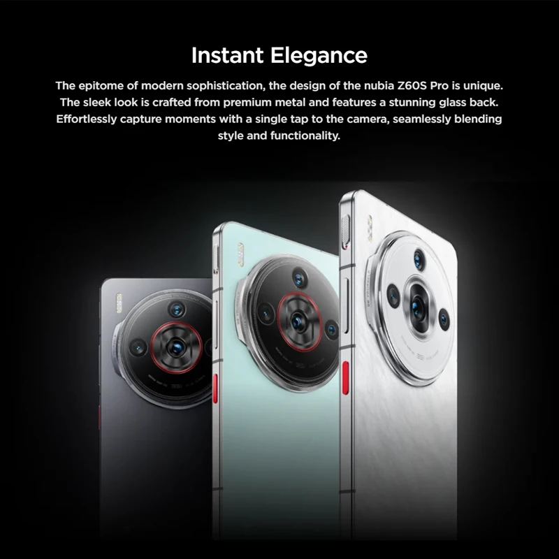 New Original Nubia Z60S Pro Snapdragon 8 Gen 2 6.78 120Hz OLED 1260×2800 50MP 5100mAh 80W Fast Charging NUBIA Smart Camera Phone