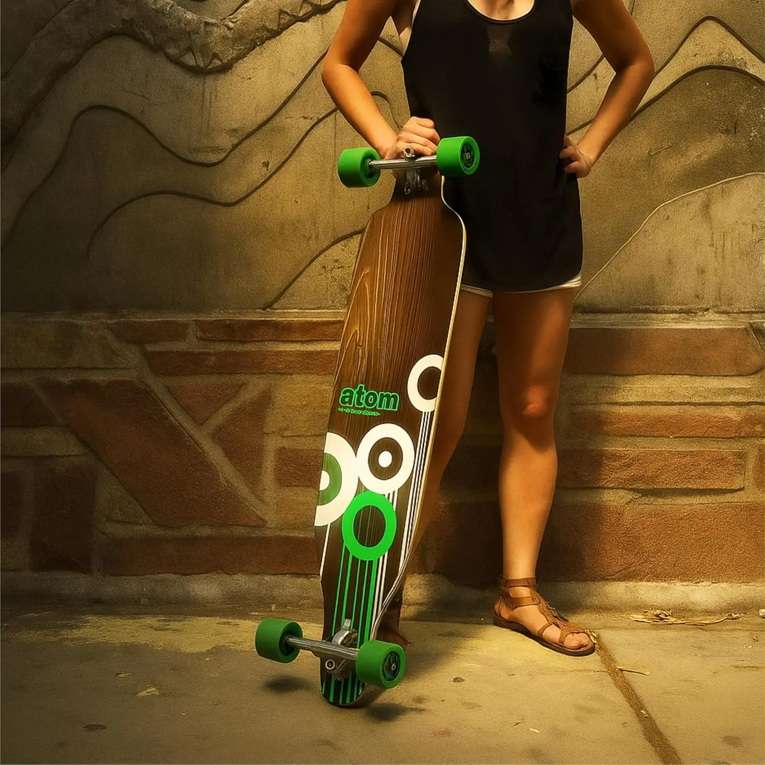 41-Inch Drop-Through Longboard for Smooth Downhill Carving and Commuting