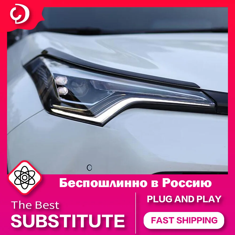 Headlights for  C-HR IZOA 2018-2022 LED DRL Head Lamp Turn Signal Low Beam High Beam  Projector Lens Replacement