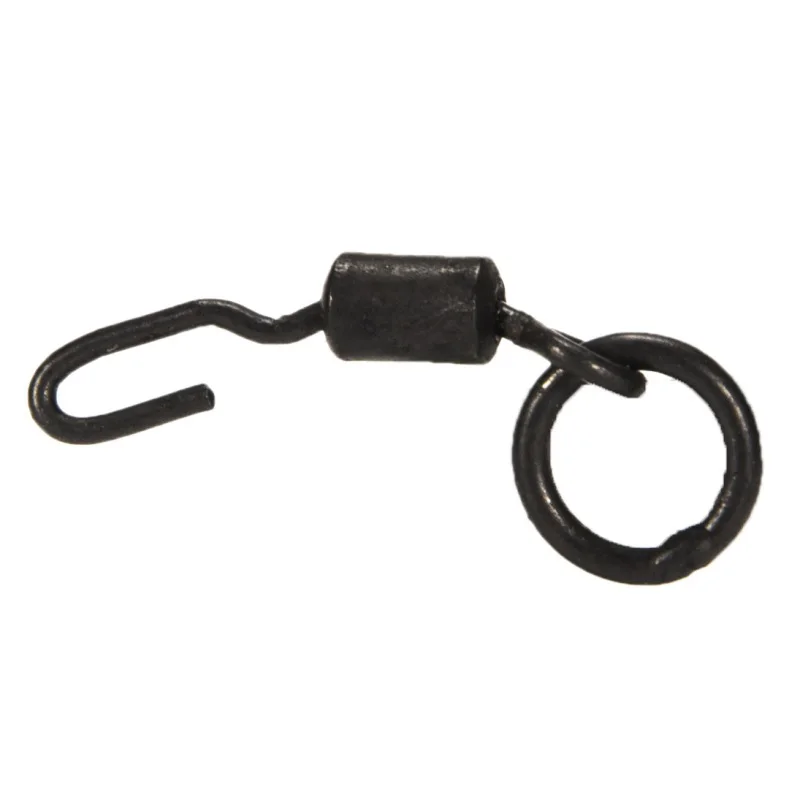 20PCS/Bag European Open Eight-Ring Big Fish Fishing Hook Swivel Connector Accessories Carp Fishing Swivels Snaps with Ring