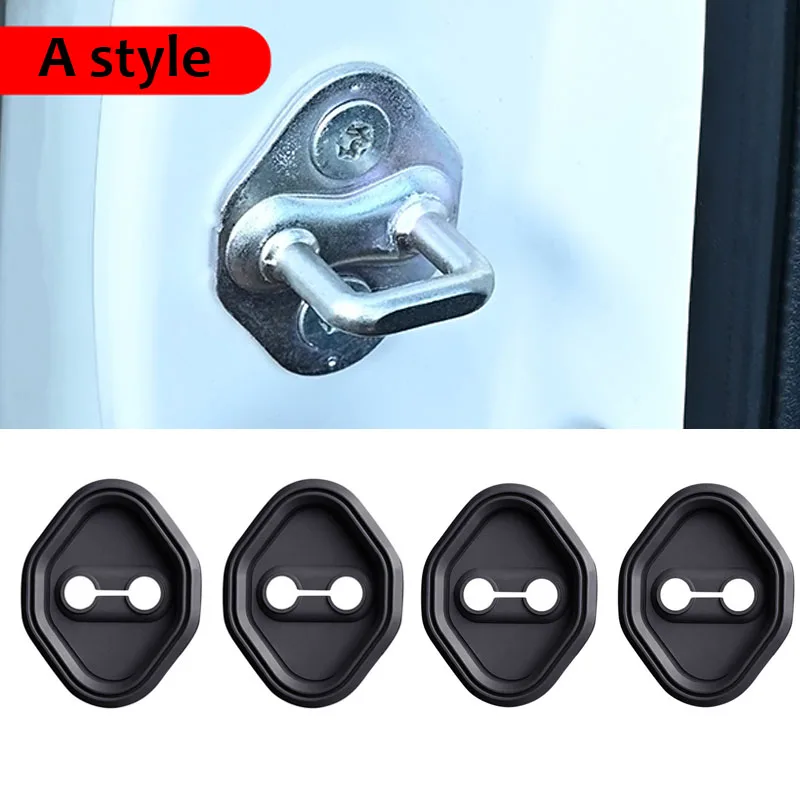 

For Honda Accord Civic CRV URV XRC ZRV eNS1 Fit City 4Ps Car Door Lock Cover Pad Anti-collision Silicone Buffer Antirust