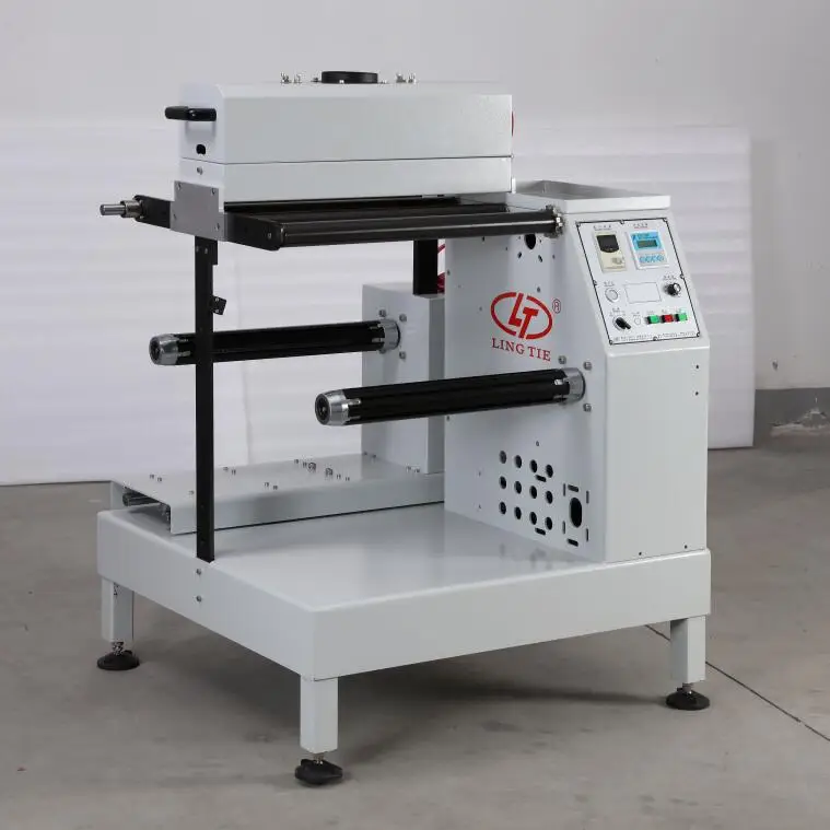 Rewinder slitter machine with Web guide