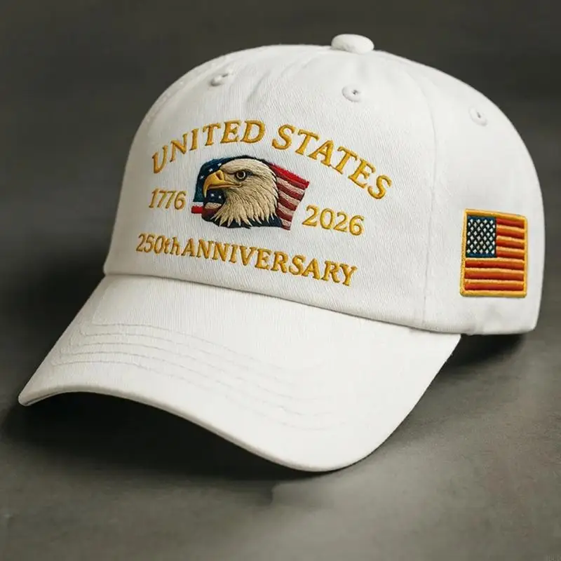 M6CD – chapeau du 250e anniversaire des états-unis, casquette Baseball patriotique réglable en coton imprimé pour hommes