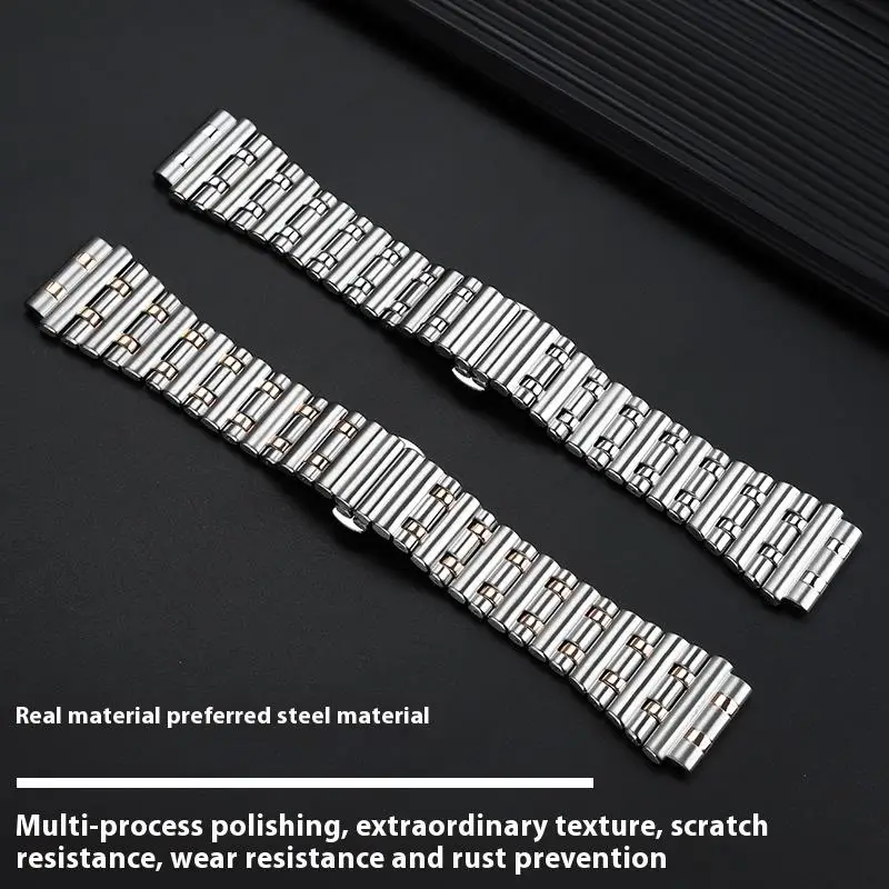 Para Breitling sincronización mecánica B01 serie AB0134 pulsera de Metal correa de acero de precisión sólida de alta calidad 22mm 24mm correa convexa