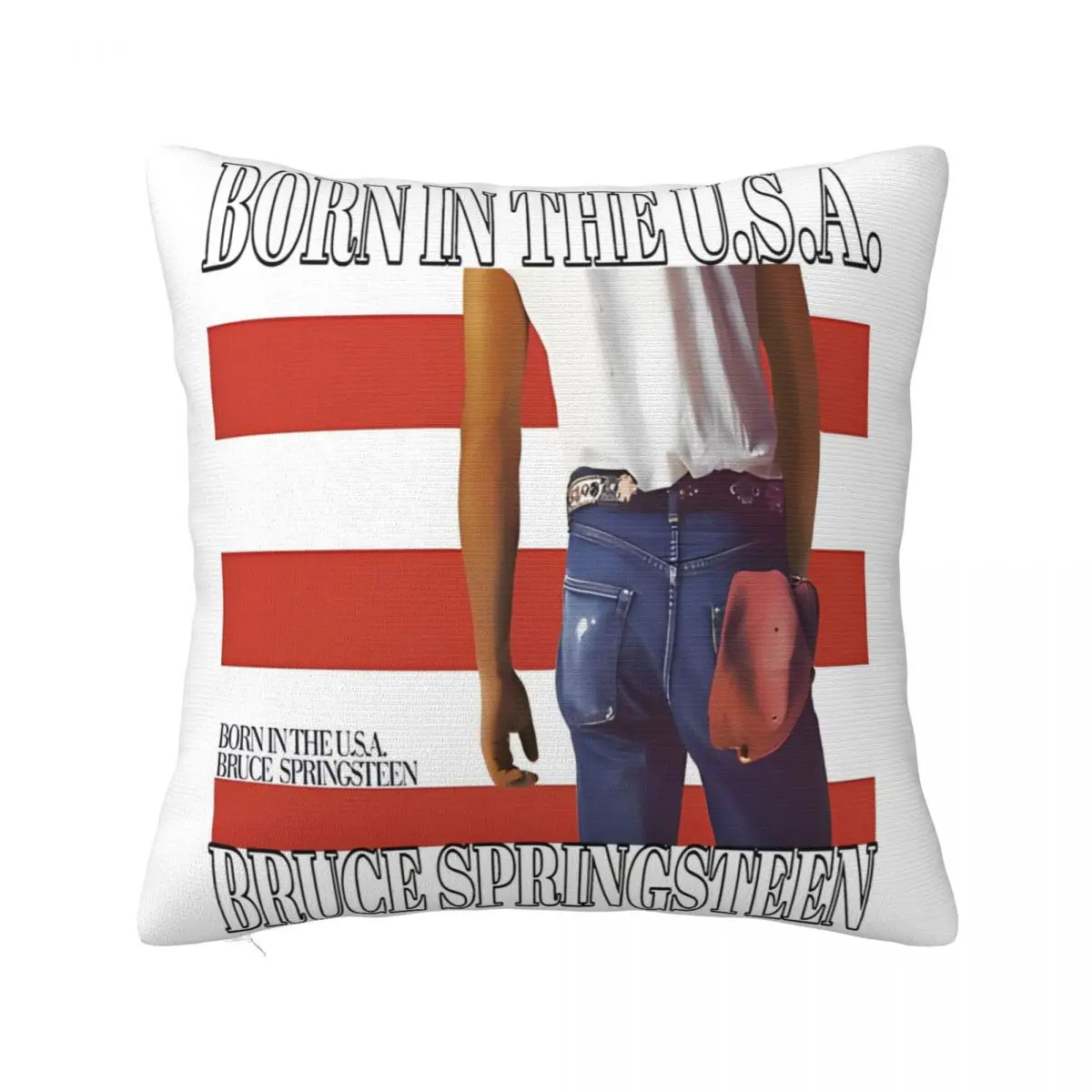 Bruce Springsteen Born In The USA Pillow Cover Printed Cushion Cover Decorations Rock Music Singer Pillow Case Cover Home