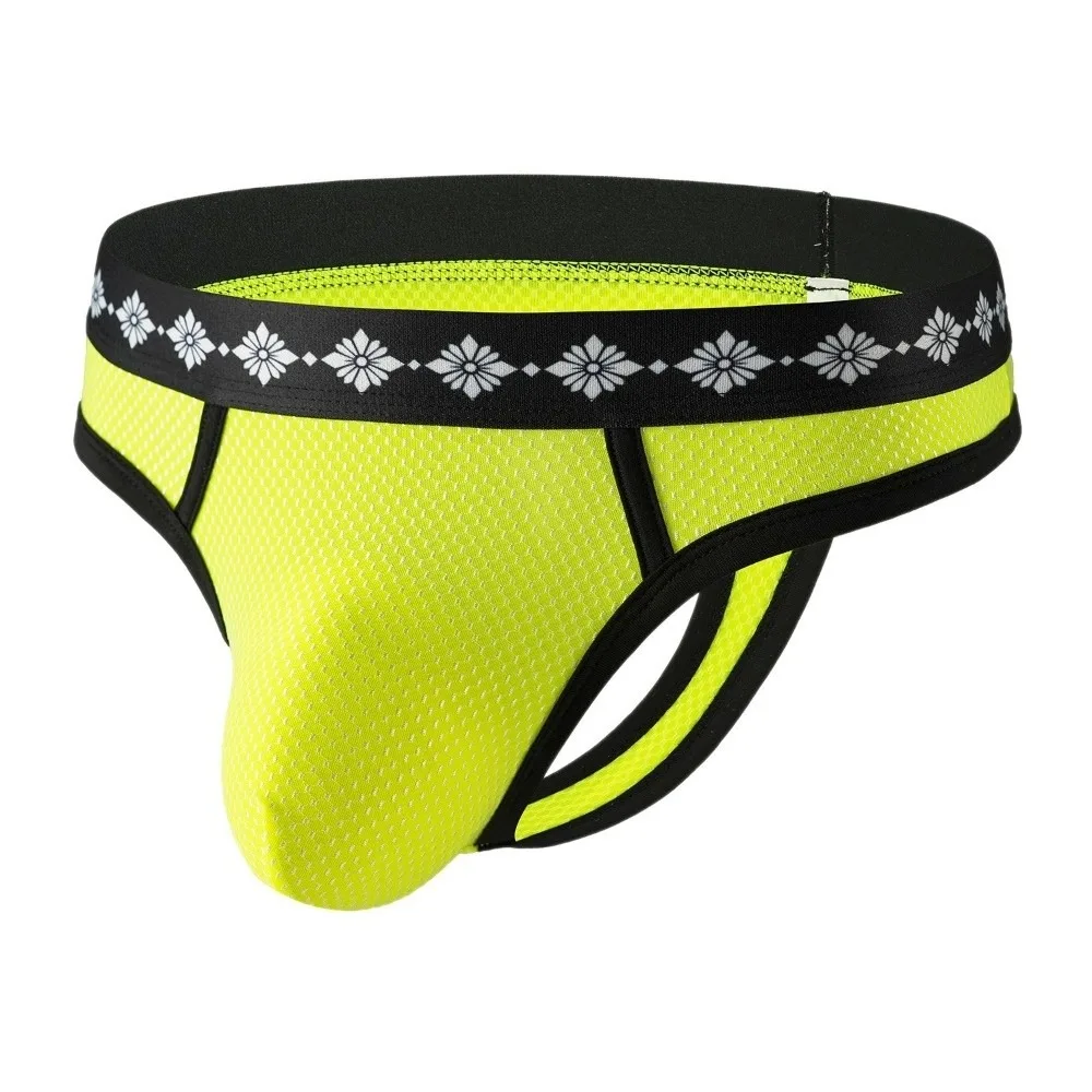 Sous-vêtements confortables pour hommes à taille basse, lingerie patchwork, string respirant pour hommes, caleçons T-back pour le fitness et l'exercice