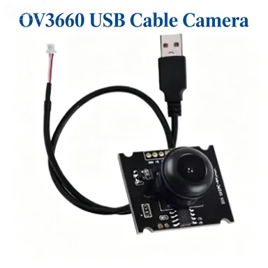 110° USB Camera Module OV3660 CMOS Sensor USB2.0 Output 2048 x 1536 15fps Support Mobile OTG Fixed Focus Webcam Driver Free