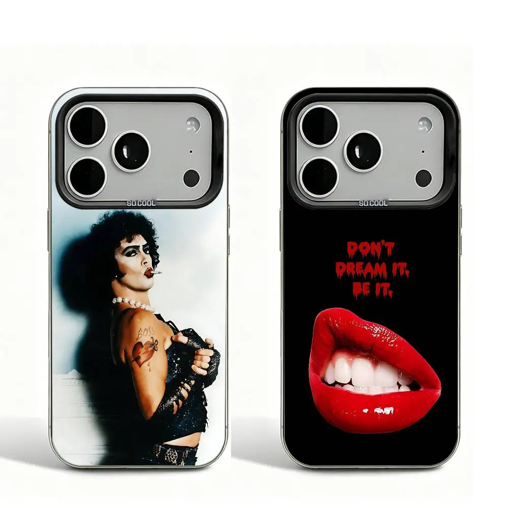 

R-Rocky Horror P-Picture Show Black Matte Case For iPhone 16 15 17 14 11 12 13 Pro Max So Cool Lens Bumper Printed Cover