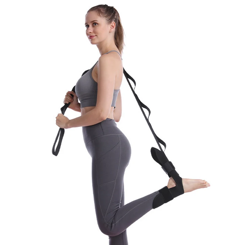 Gamba Yoga Stretching Strap Stretching Strap Aid barella alla caviglia cinturino da allenamento Fitness Yoga Rope Leg Exercise riabilitazione corda