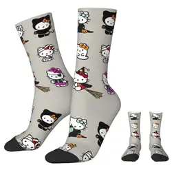 Ufficiale Hello Kitty Halloween Ghost Sock nuovi calzini da uomo maschili calzini sportivi da donna in poliestere pazzo primavera estate autunno inverno