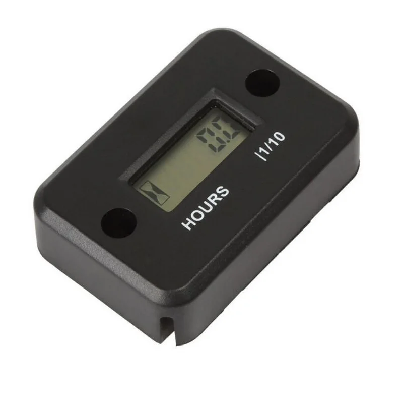 Digital Inductive Hour Meter Tachometer Waterproof LCD Gauge For Motorcycle ATV Snowmobile Boat Gas Engine